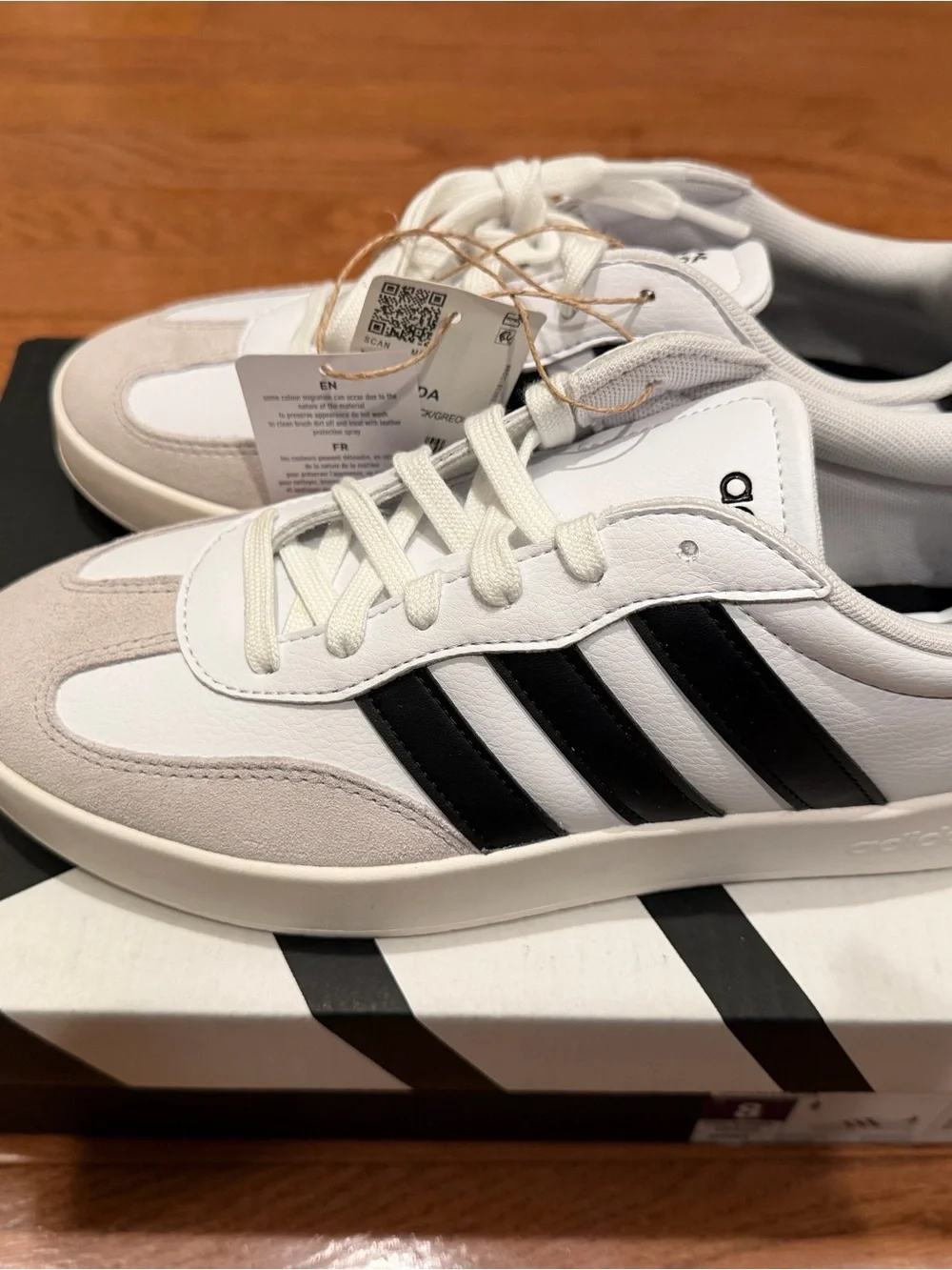 Adidas Women's Barreda Decode Sneaker White/black/Gray - Picture 9 of 16
